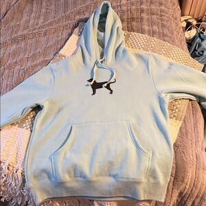 Women’s The Black Dog light blue hoodie 🐶